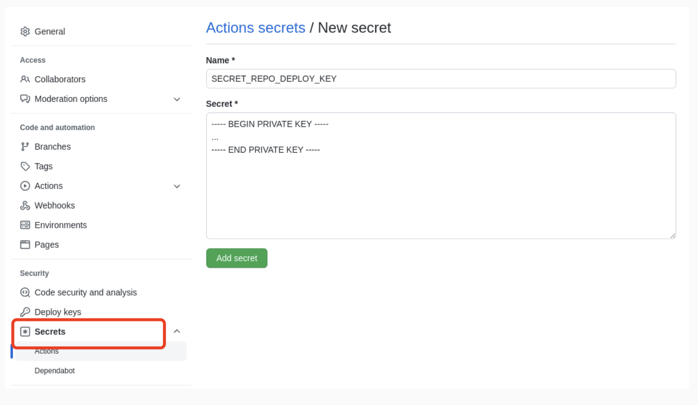 deployKeys